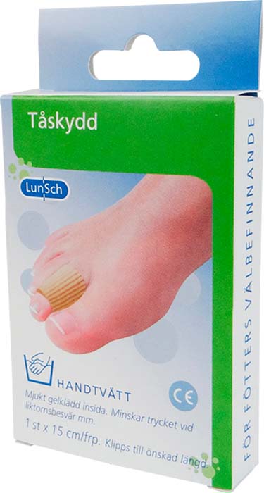 Tåskydd med gel-klädd insida