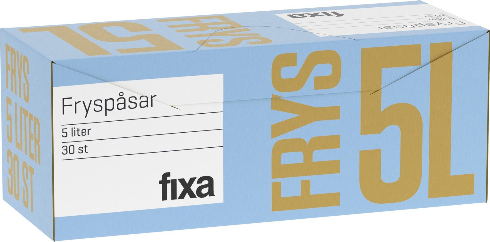 Fixa Fryspåsar 5 Liter 30 st