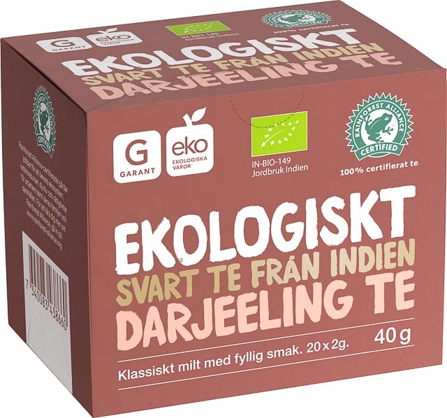 Garant Eko Svart Te Darjeeling 20 st
