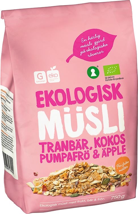Garant Eko Müsli frukt & bär 750 g