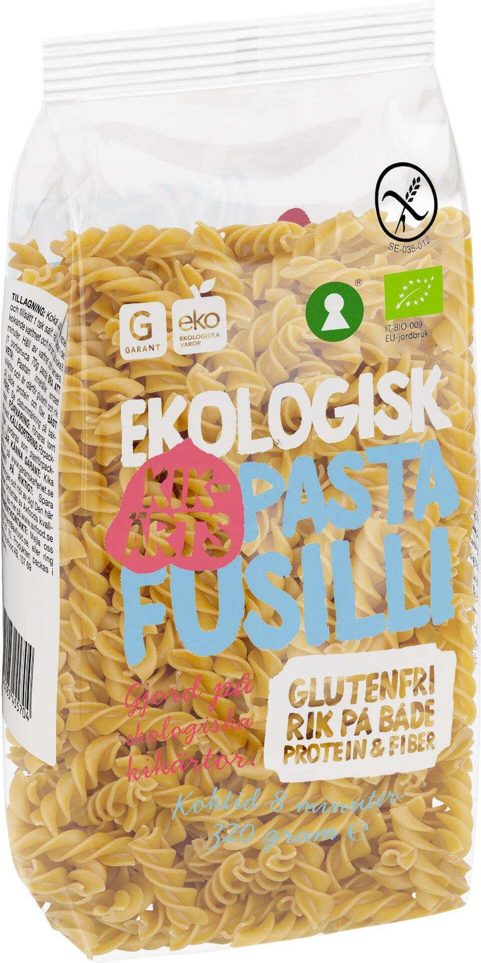 Garant Kikärtspasta 320g Ekologisk