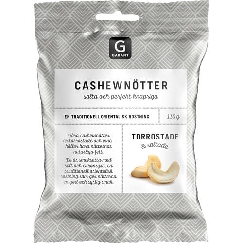 Garant Cashewnötter Rostade & Saltade 110g