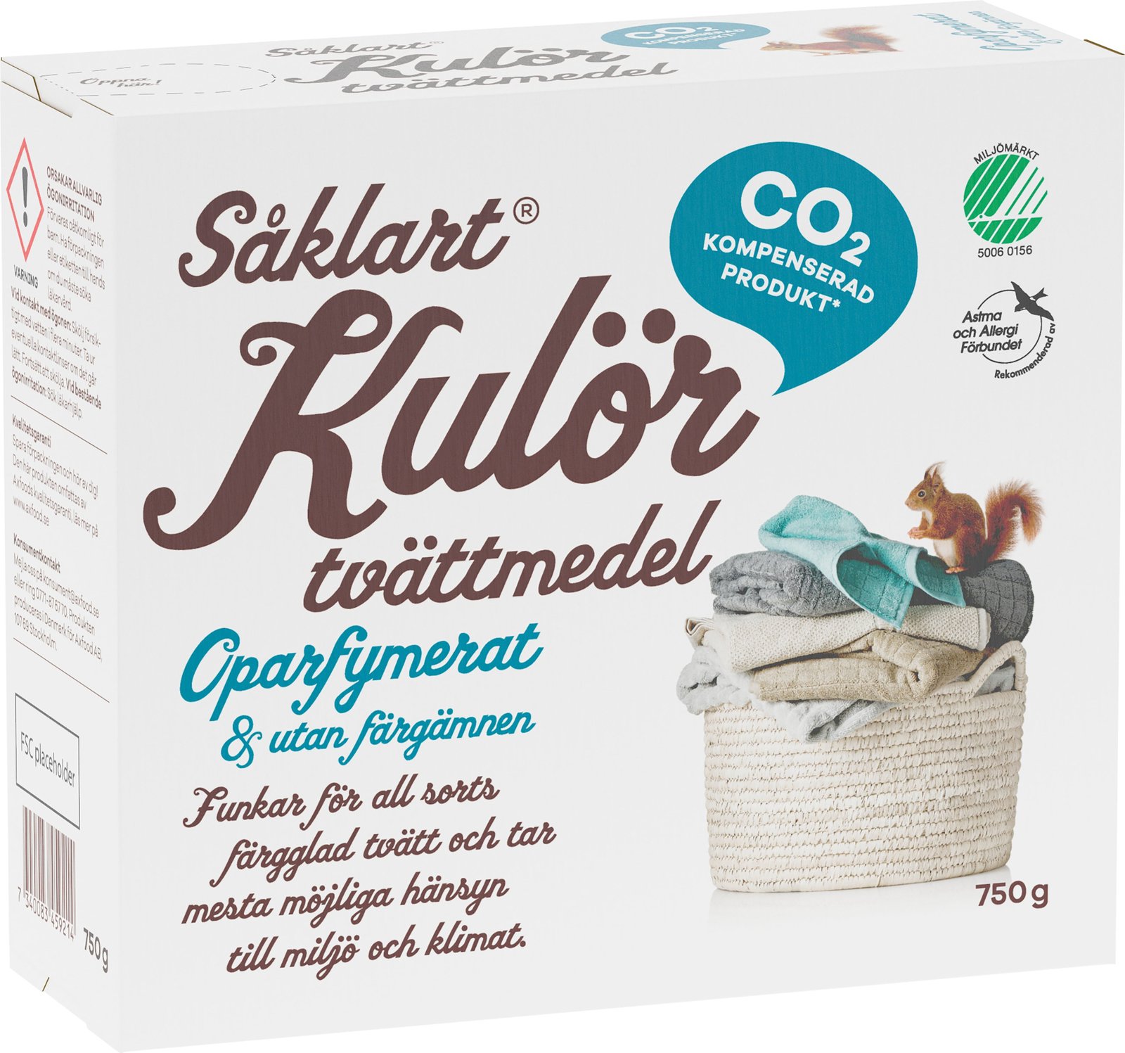 Såklart Tvättmedel Kulör 750g