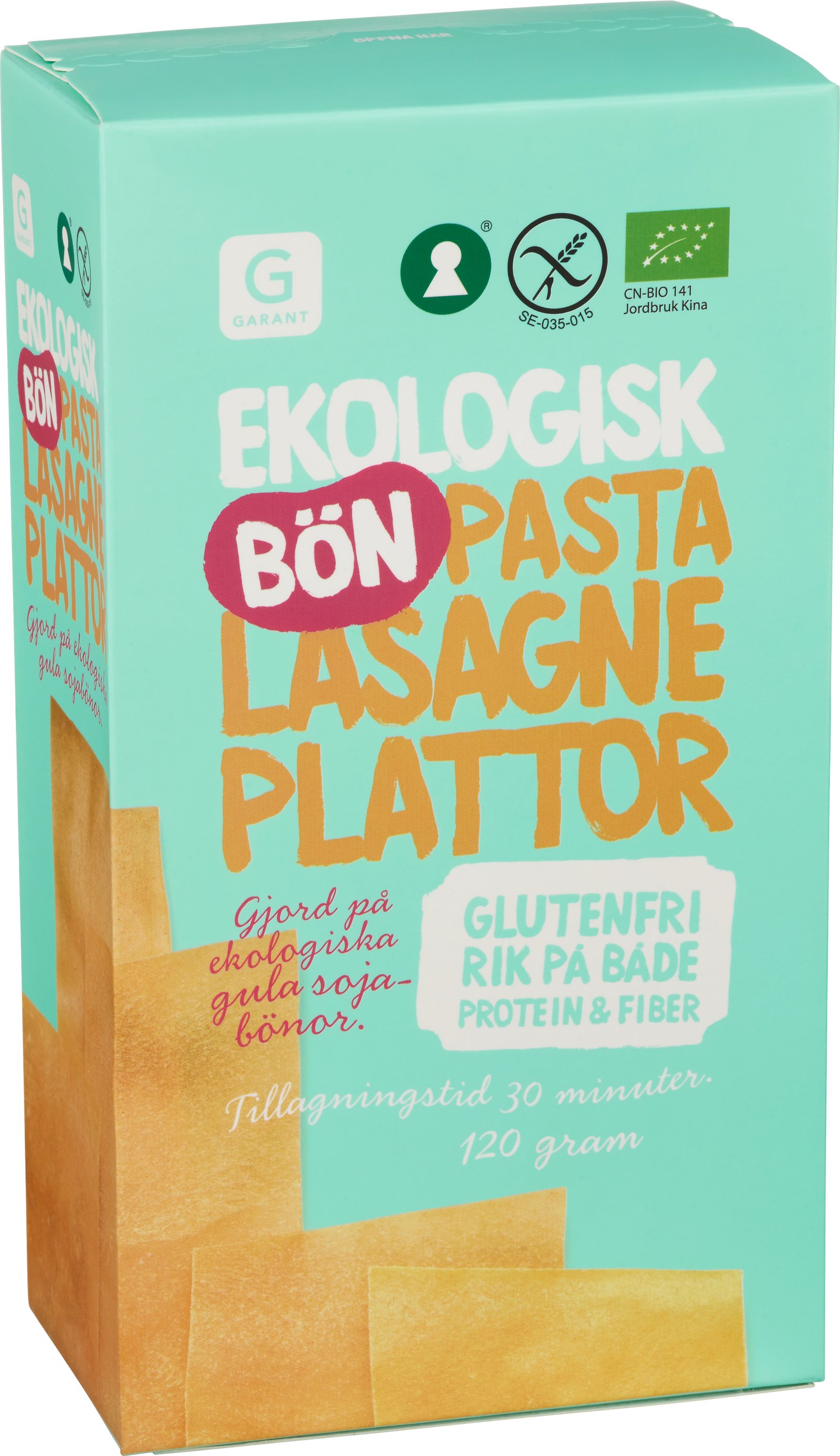 Garant Eko Bönlasagneplattor 120 g