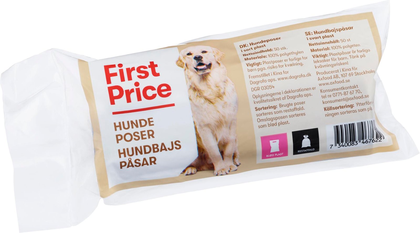 First Price Hundbajspåsar 50 st