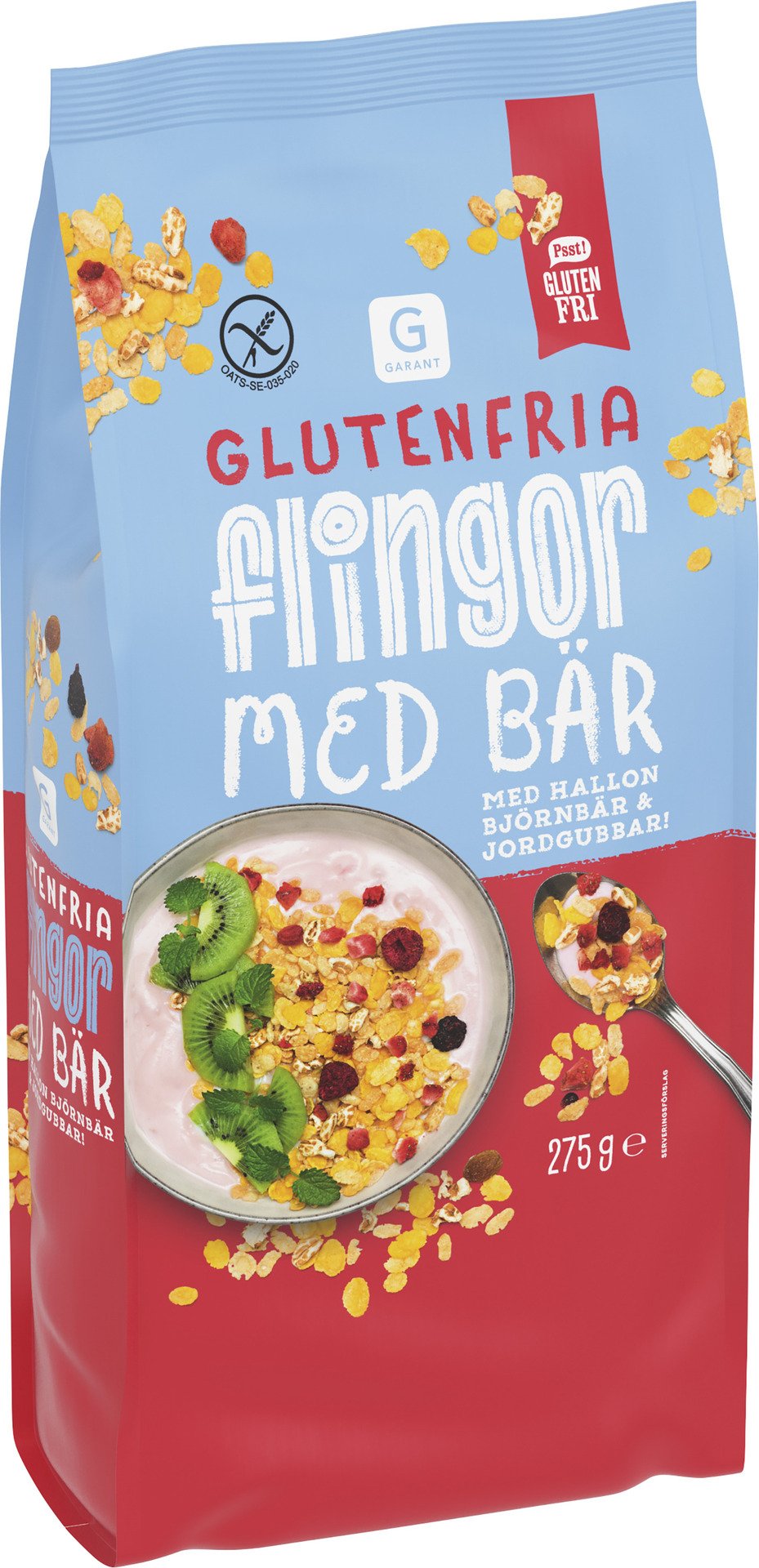 Garant Glutenfria Flingor Med Bär 275 g