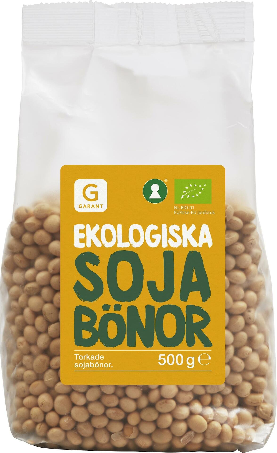 Garant Ekologiska Sojabönor 500g