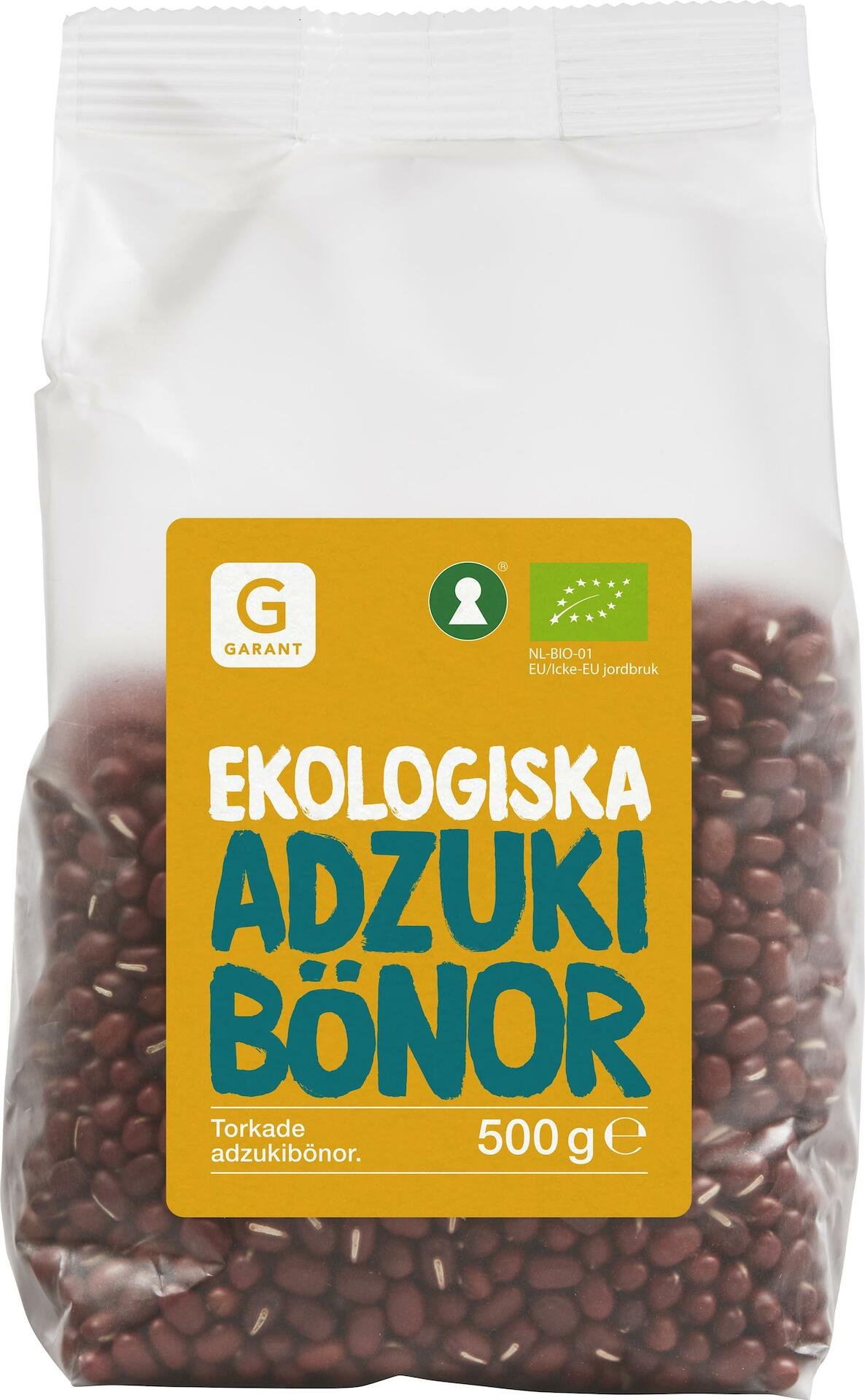 Garant Ekologiska Torkade Adzukibönor 500g