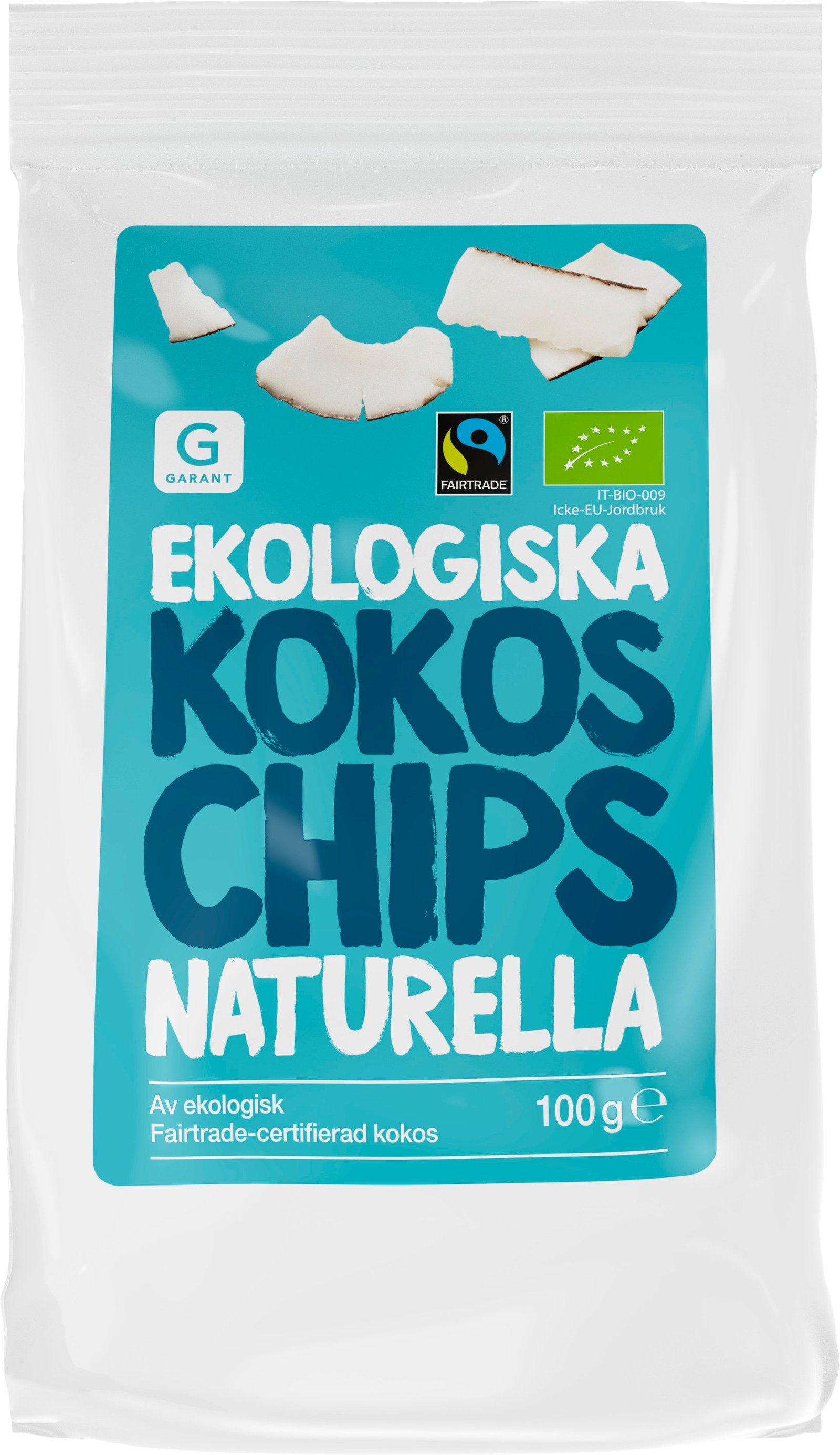Garant Kokoschips Naturella EKO 100g