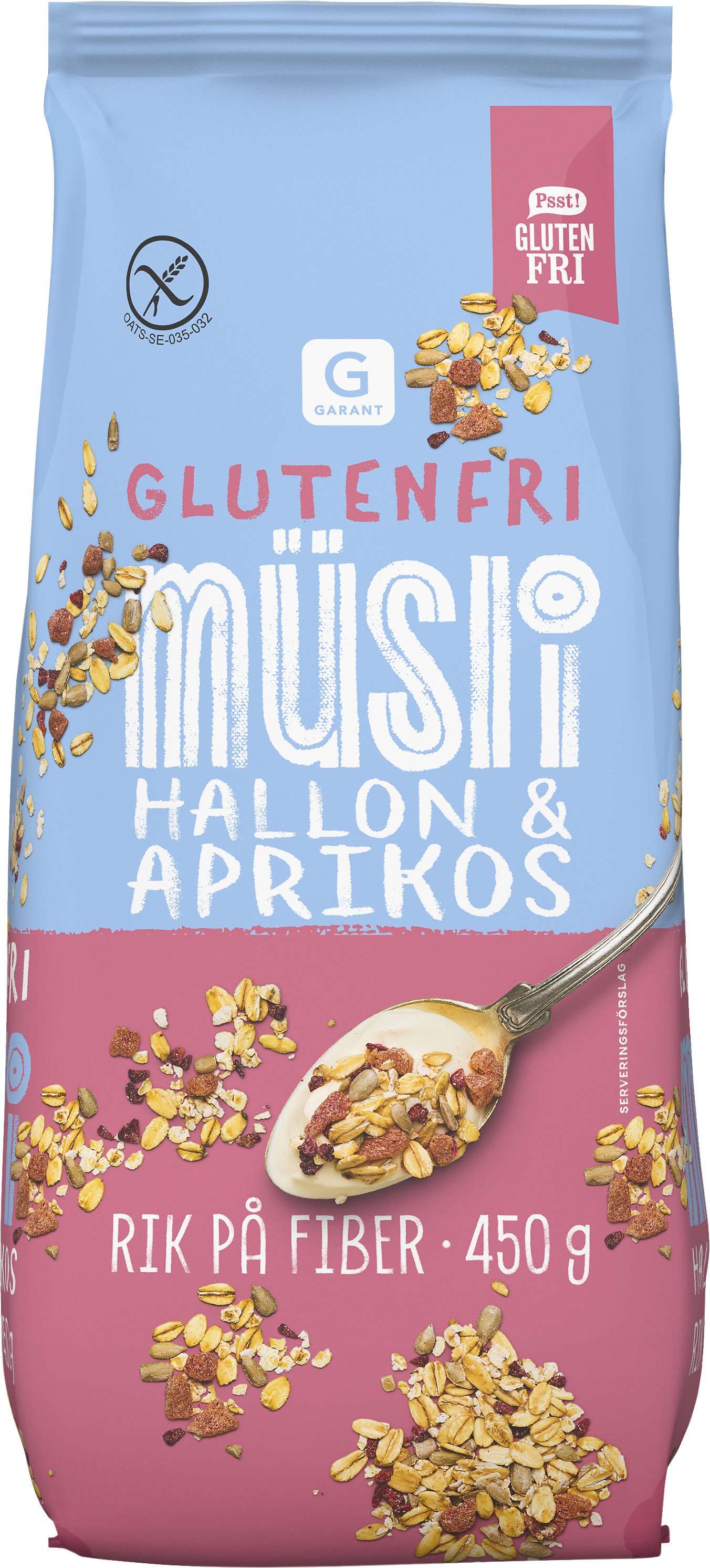 Garant Müsli Hallon & Aprikos 450 g