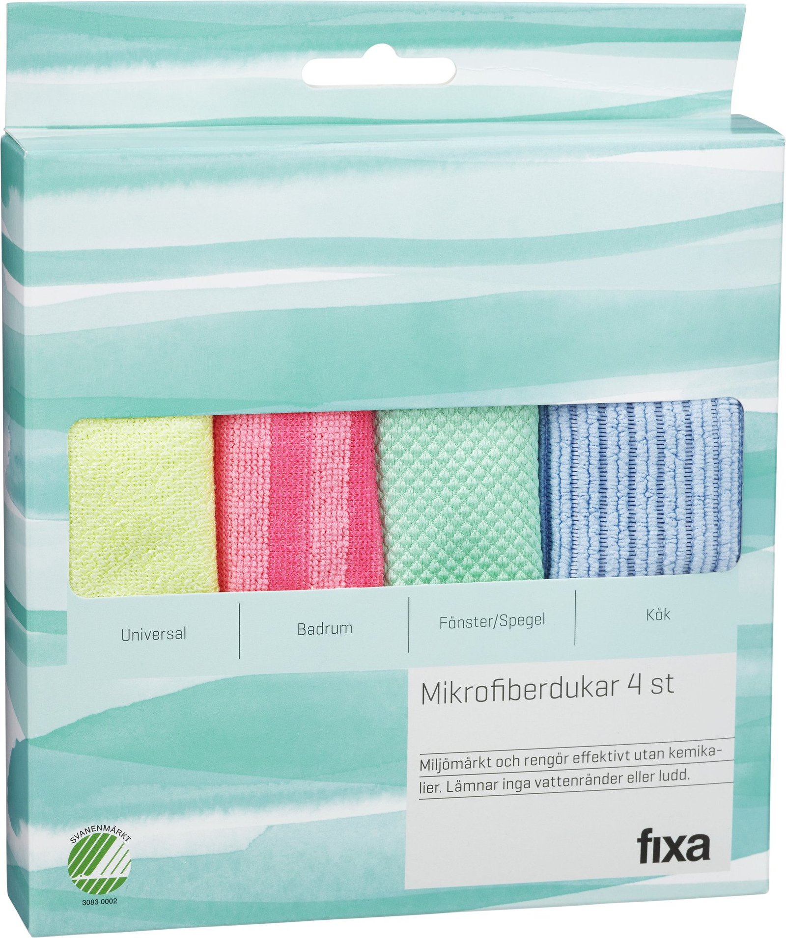 Fixa Microfiberdukar Olika färger 4 st