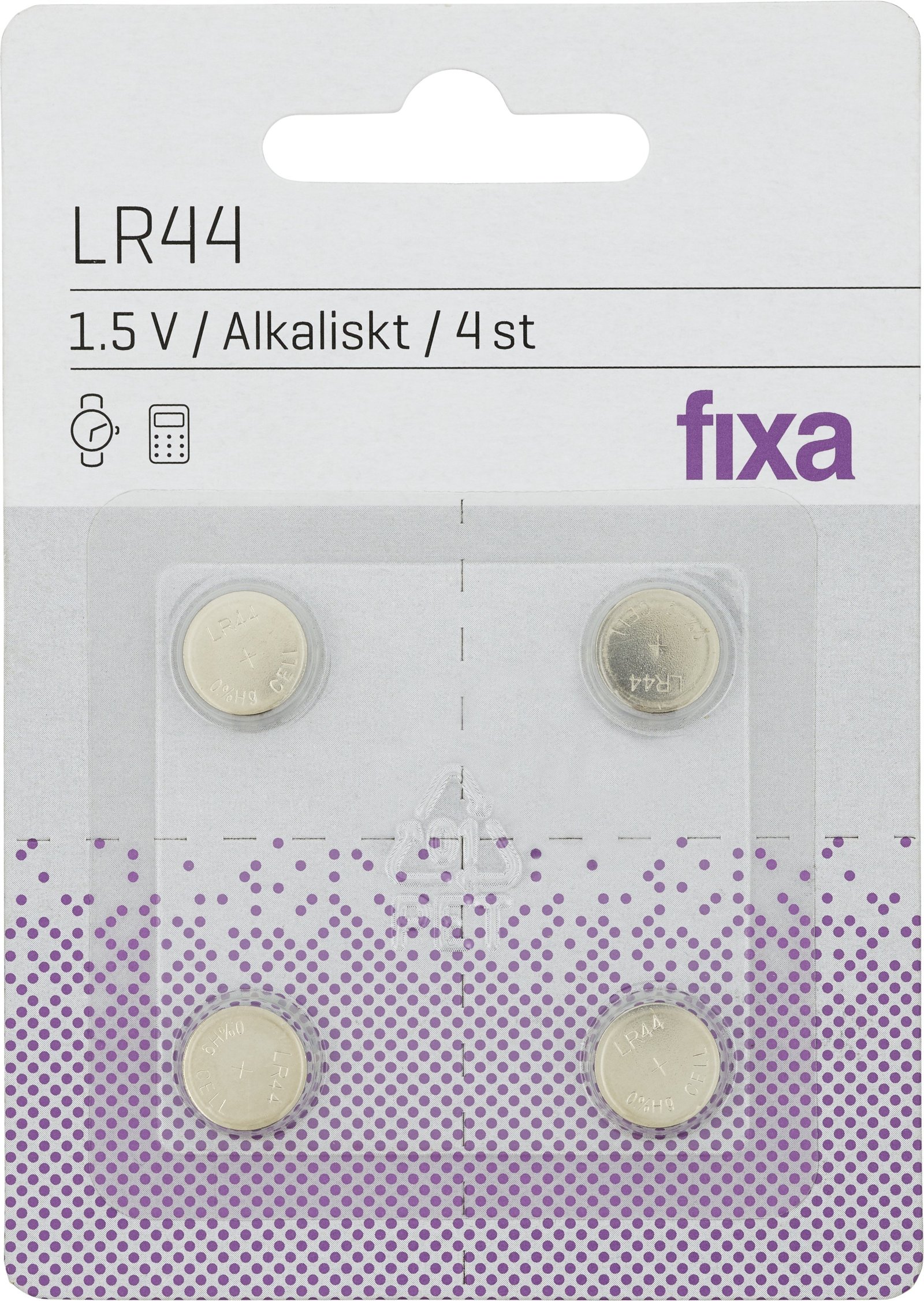 Fixa Batterier 1,5V LR44 Batterier 4 st