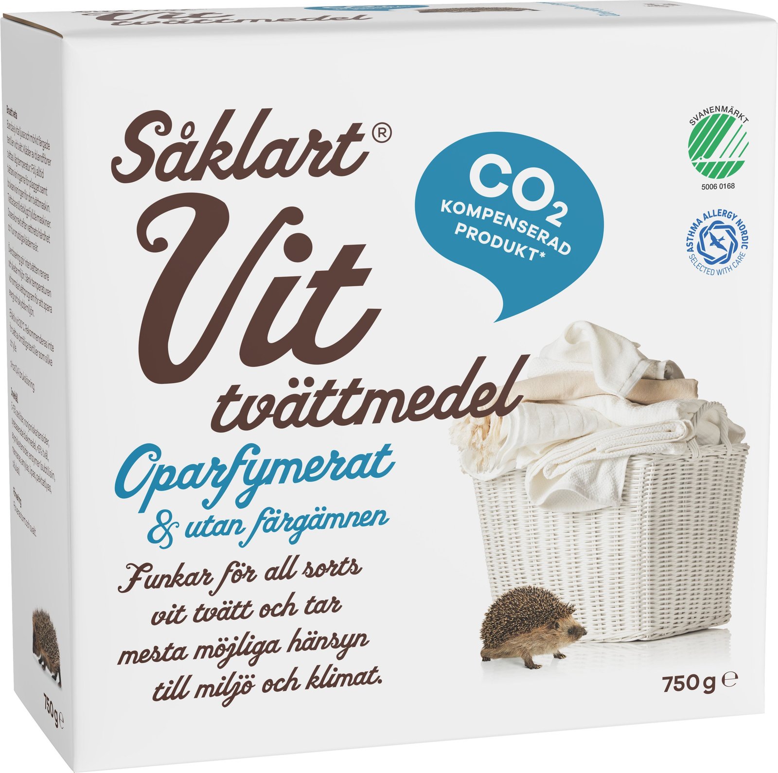 Såklart Tvättmedel Vit 750g