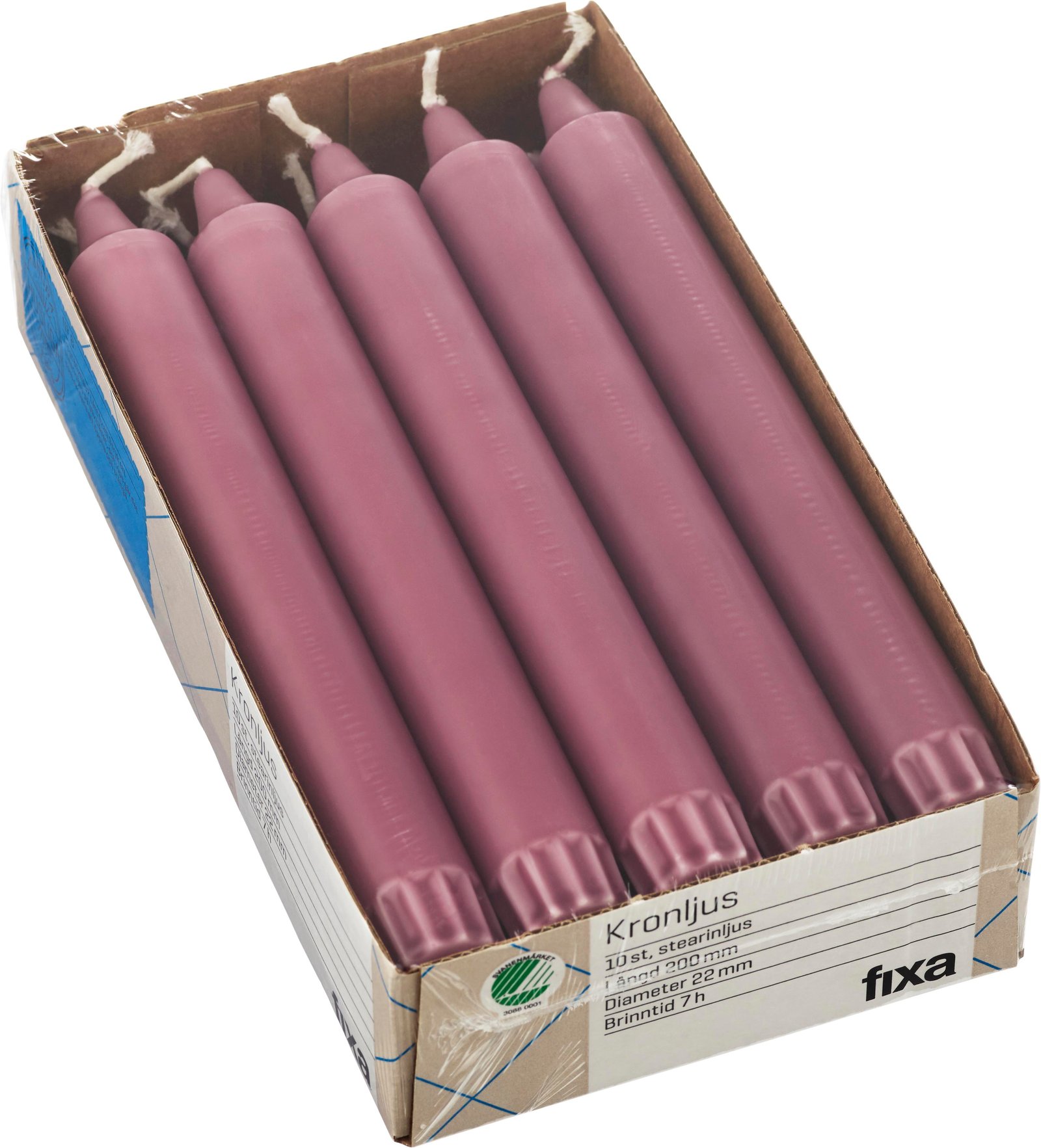 Fixa Kronljus Rosa 10 st