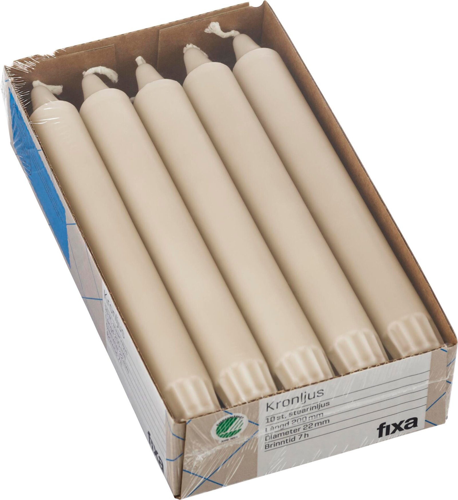 Fixa Kronljus Beige 10 st