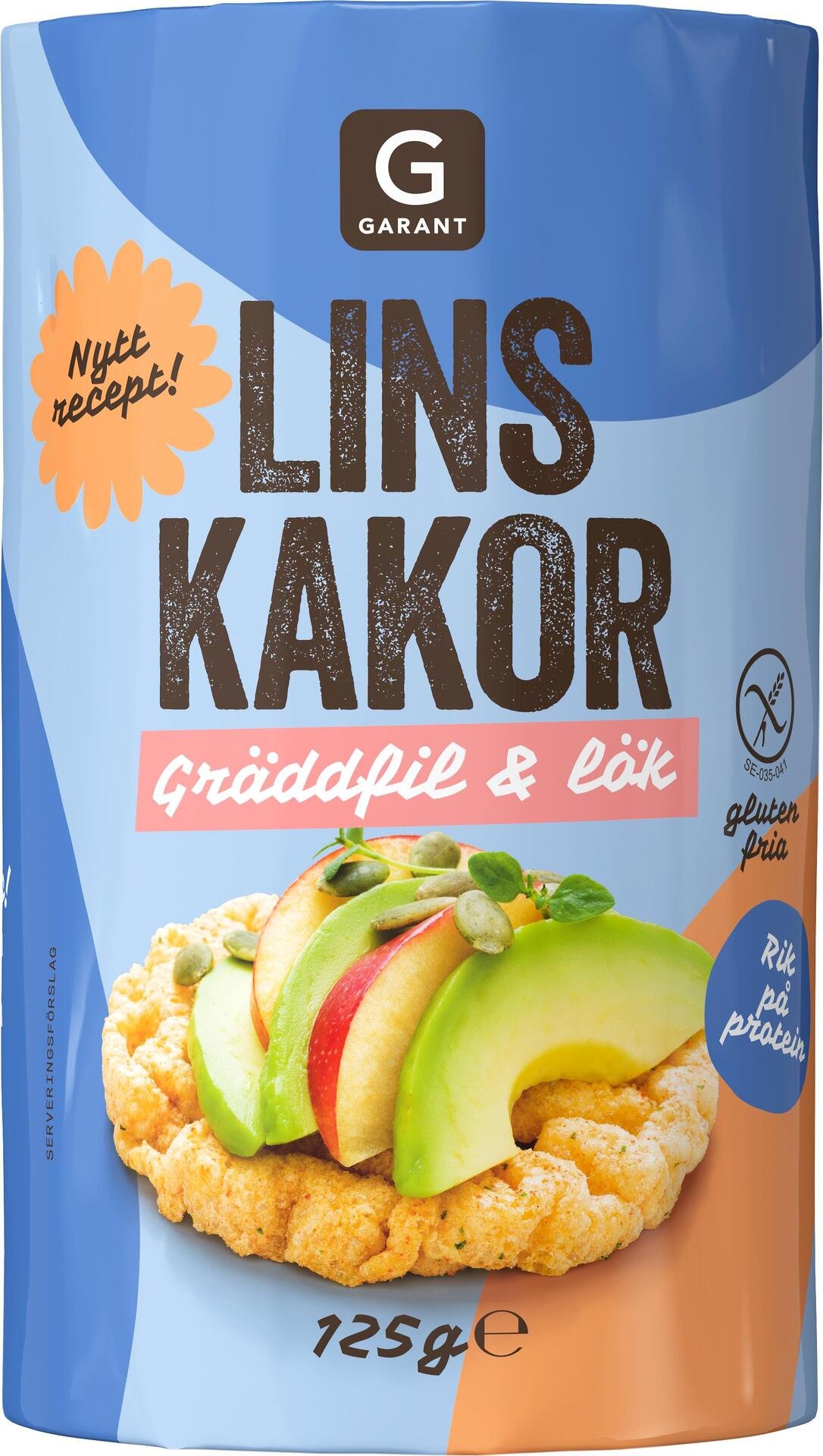 Garant Linskaka Gräddfil & Lök 125 g