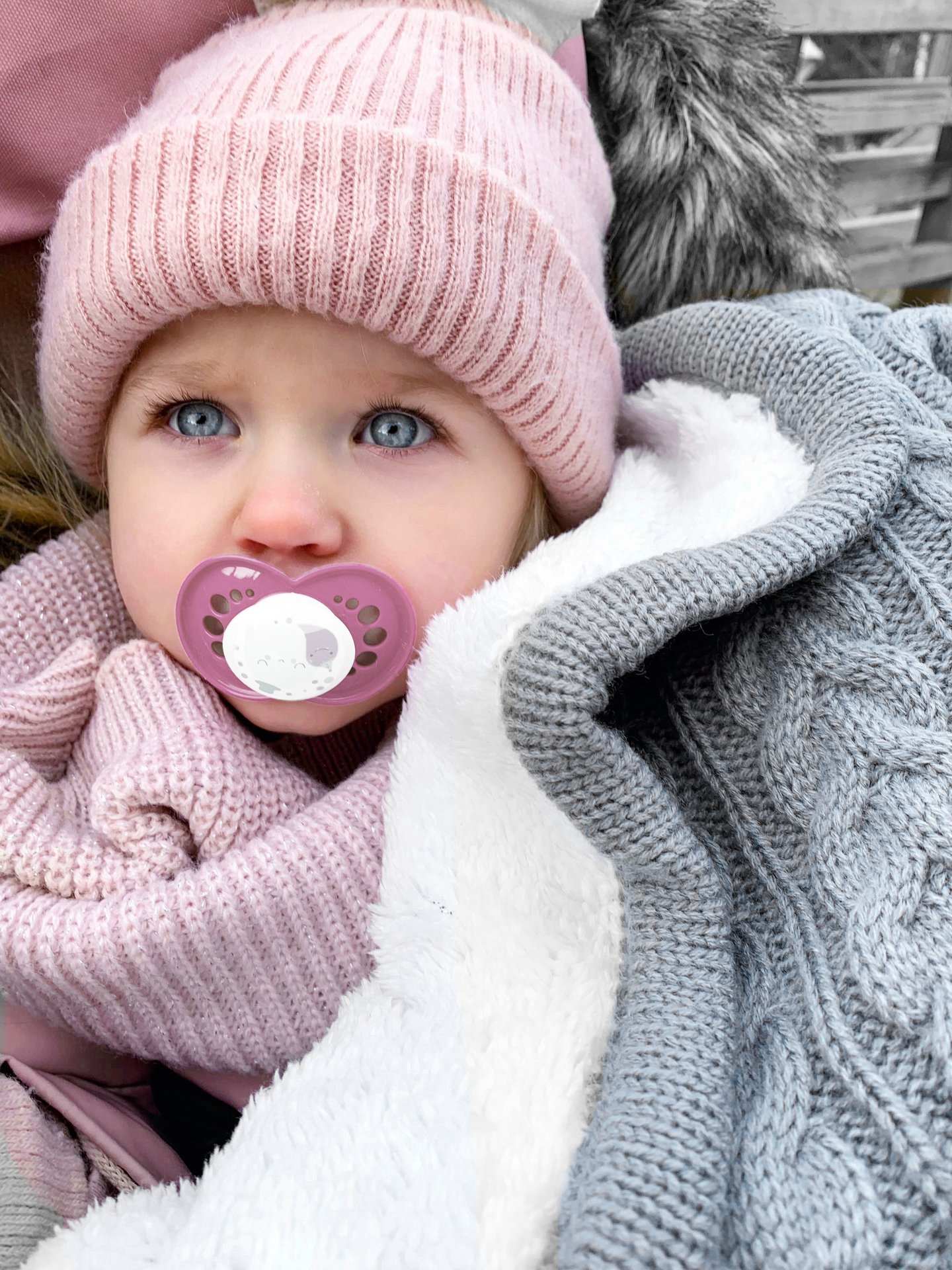 Vinter & Bloom Filt Cuddly Dove Grey 1 st