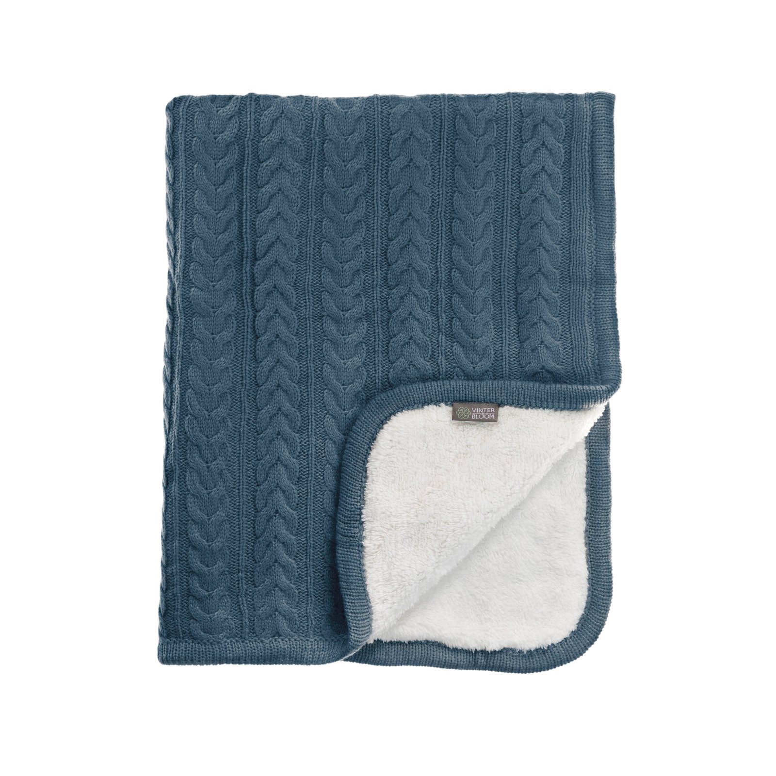 Vinter & Bloom Filt Cuddly Storm Blue