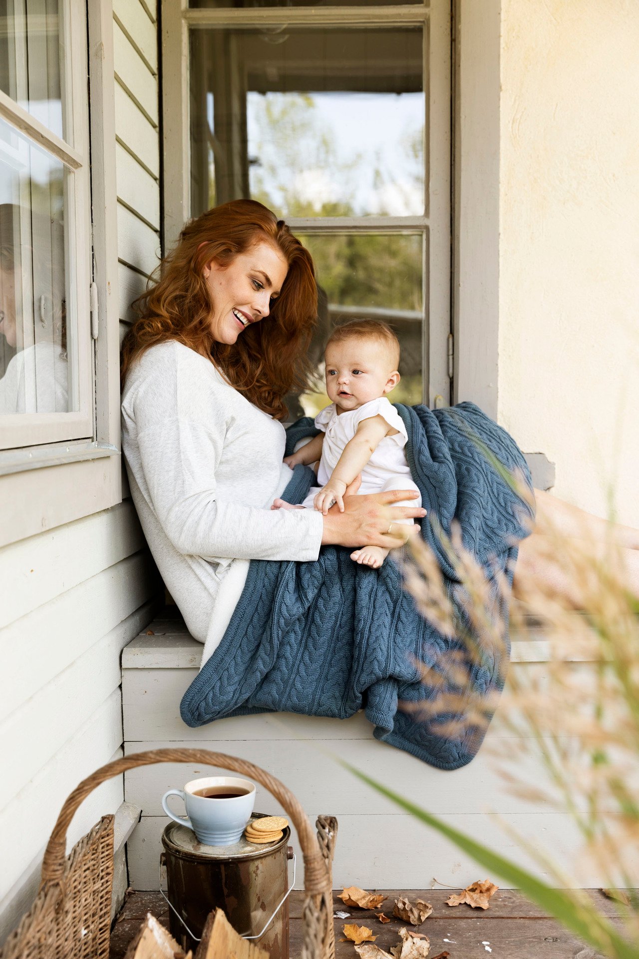 Vinter & Bloom Filt Cuddly Storm Blue