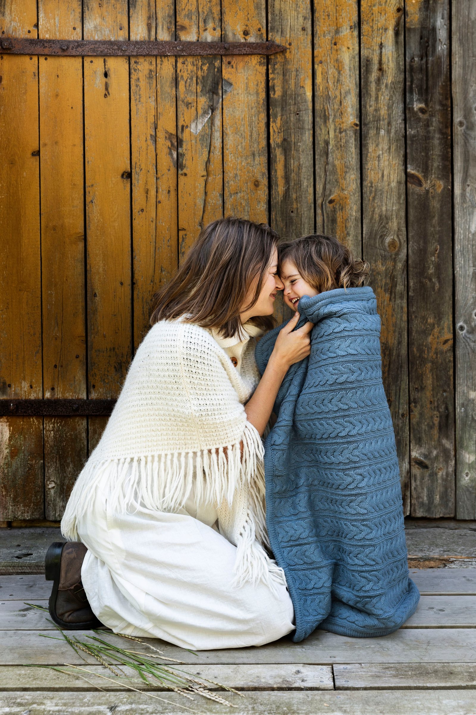 Vinter & Bloom Filt Cuddly Storm Blue