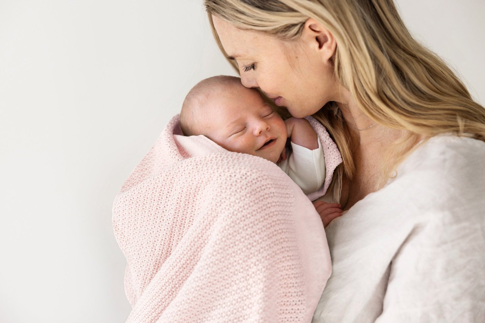 Vinter & Bloom Filt Soft Grid EKO Baby Pink 1 st