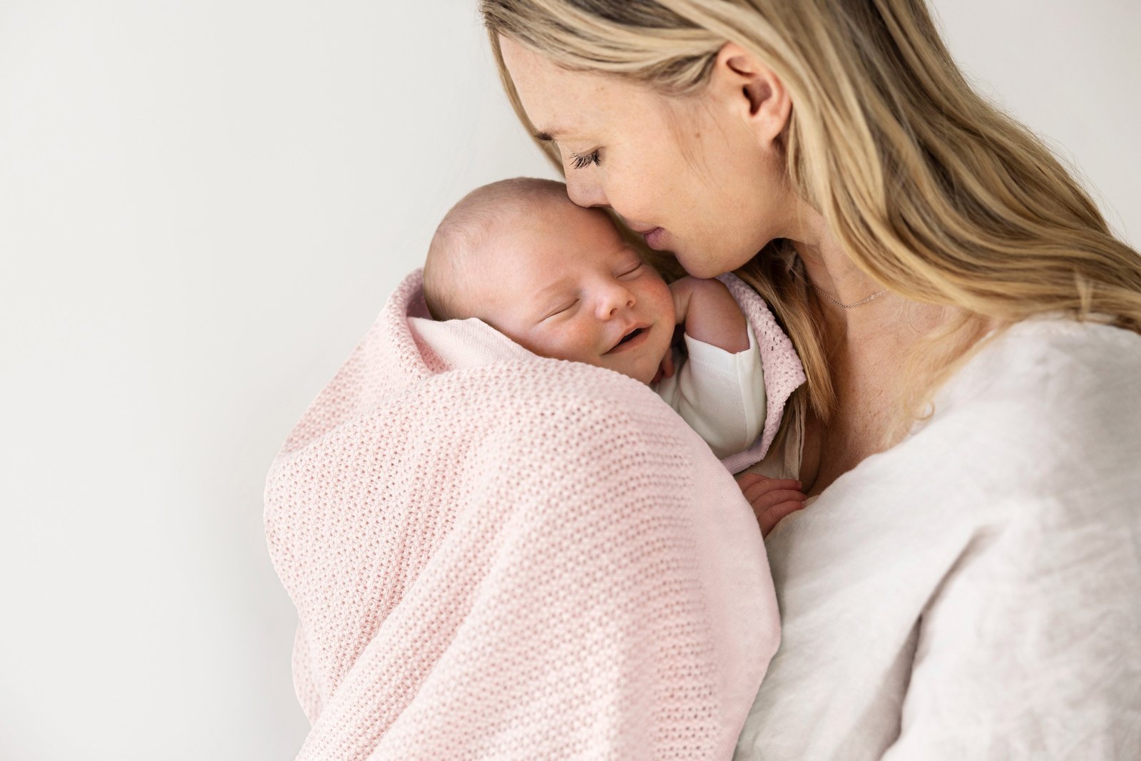 Vinter & Bloom Filt Soft Grid EKO Baby Pink 1 st