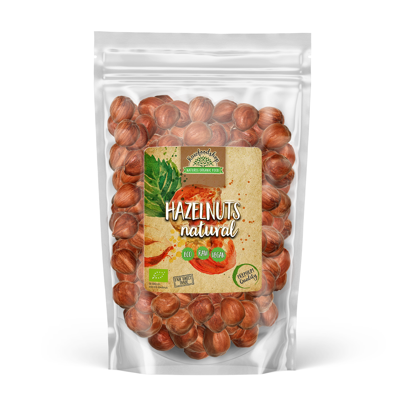 Rawfoodshop Hasselnötter Eko 1 kg