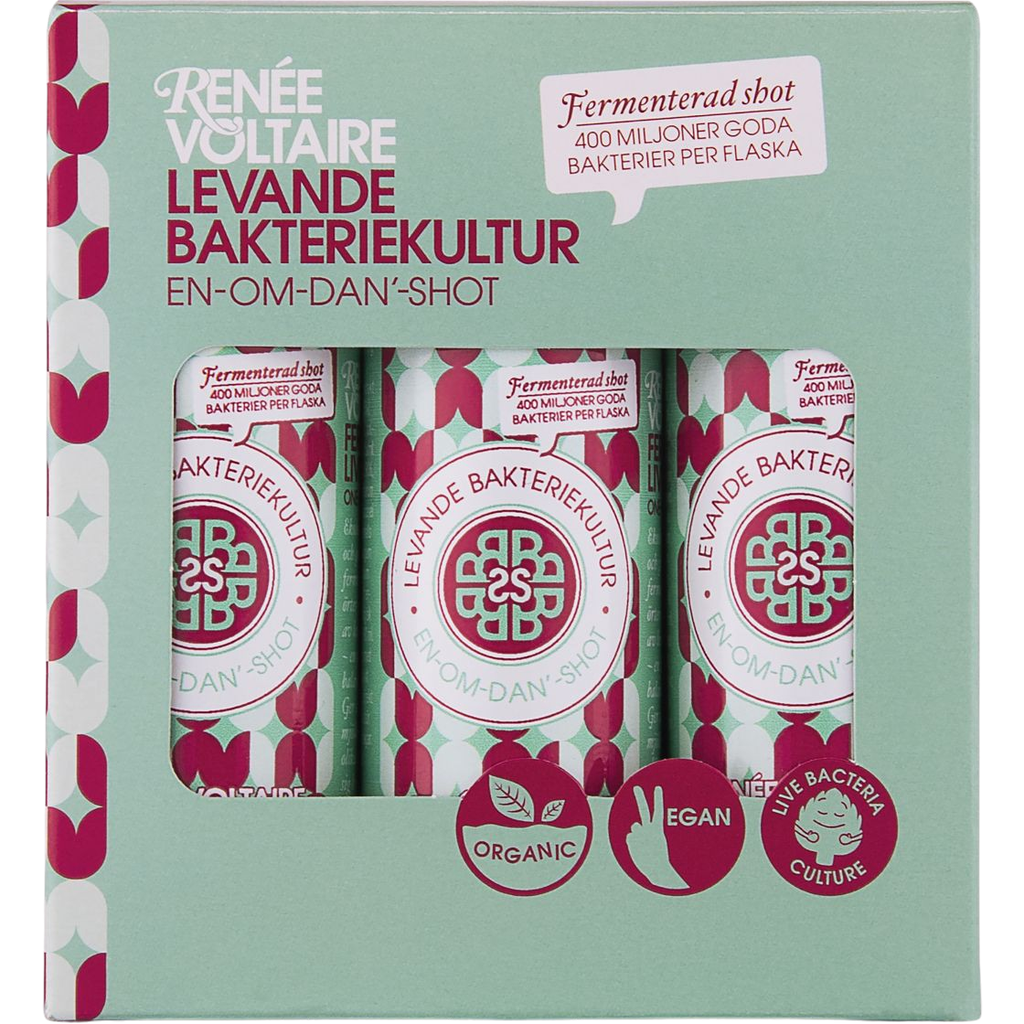 Renée Voltaire Levande Bakteriekultur – En-Om-Dan' Shot 80ml 6-pack EKO