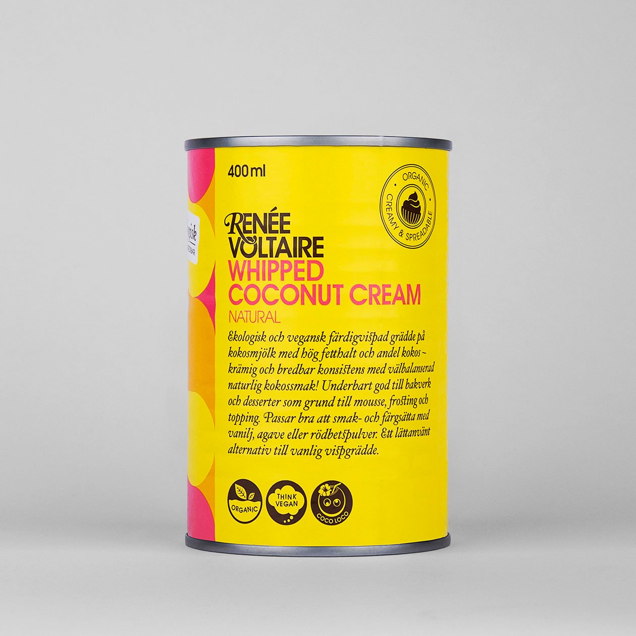 Renée Voltaire Färdigvispad Kokosgrädde - Neutral EKO 400 ml