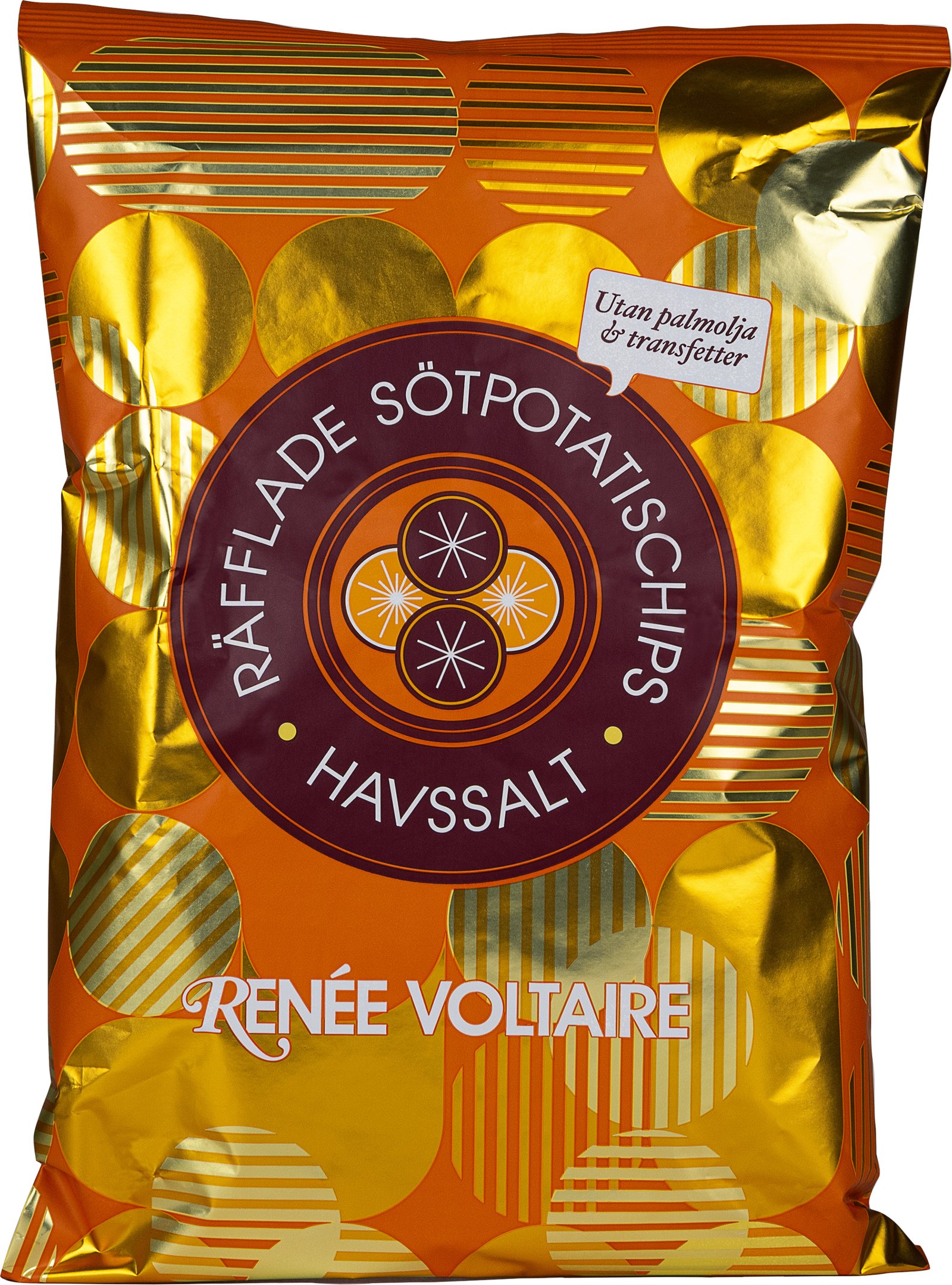 Renée Voltaire Räfflade Sötpotatischips Havssalt 125 g
