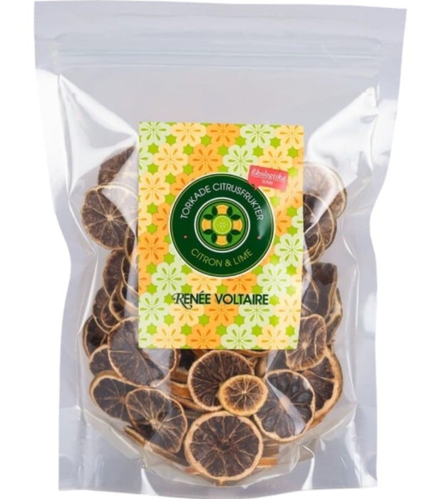 Renée Voltaire Torkade Citrusfrukter Apelsin Citron & Lime 100g EKO