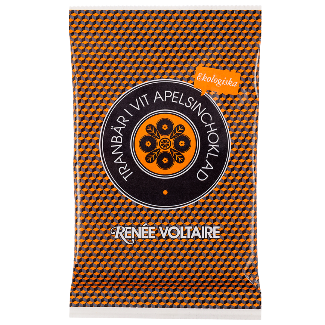 Renée Voltaire Tranbär i Vit Apelsinchoklad 45g EKO