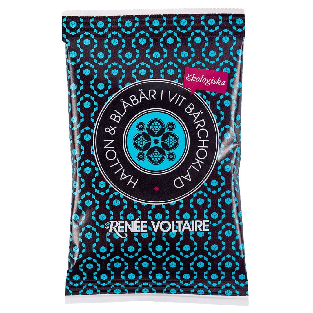 Renée Voltaire Hallon & Blåbär i Vit Bärchoklad 45g EKO