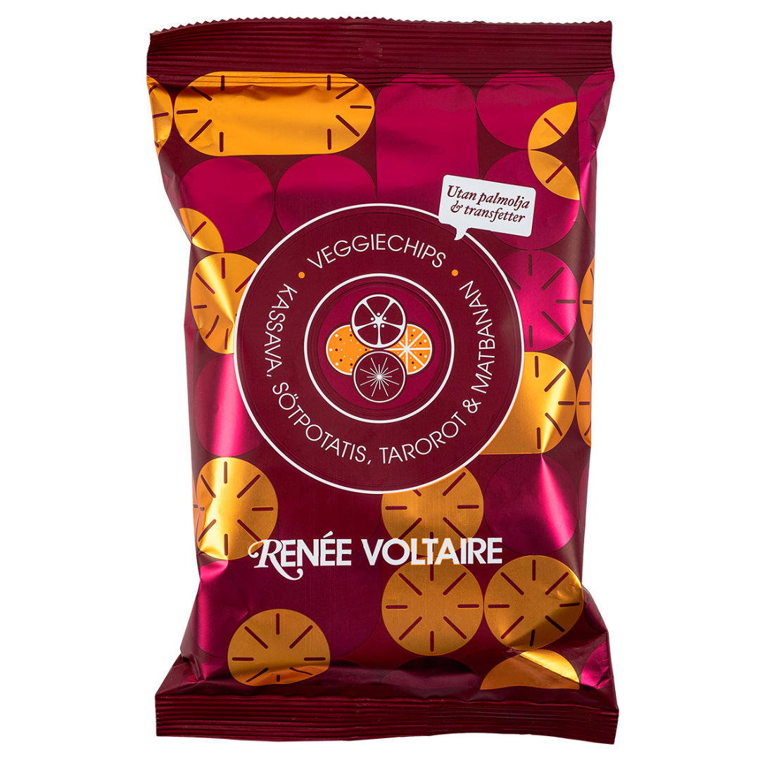Renée Voltaire Veggiechips Kassava Tarorot Sötpotatis & Matbanan 115 g