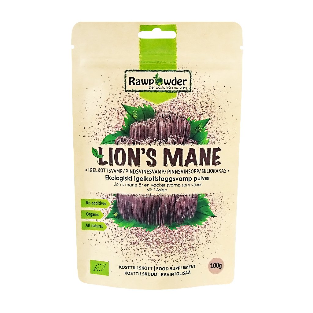 Rawpowder Lion's Mane Pulver EKO 100g