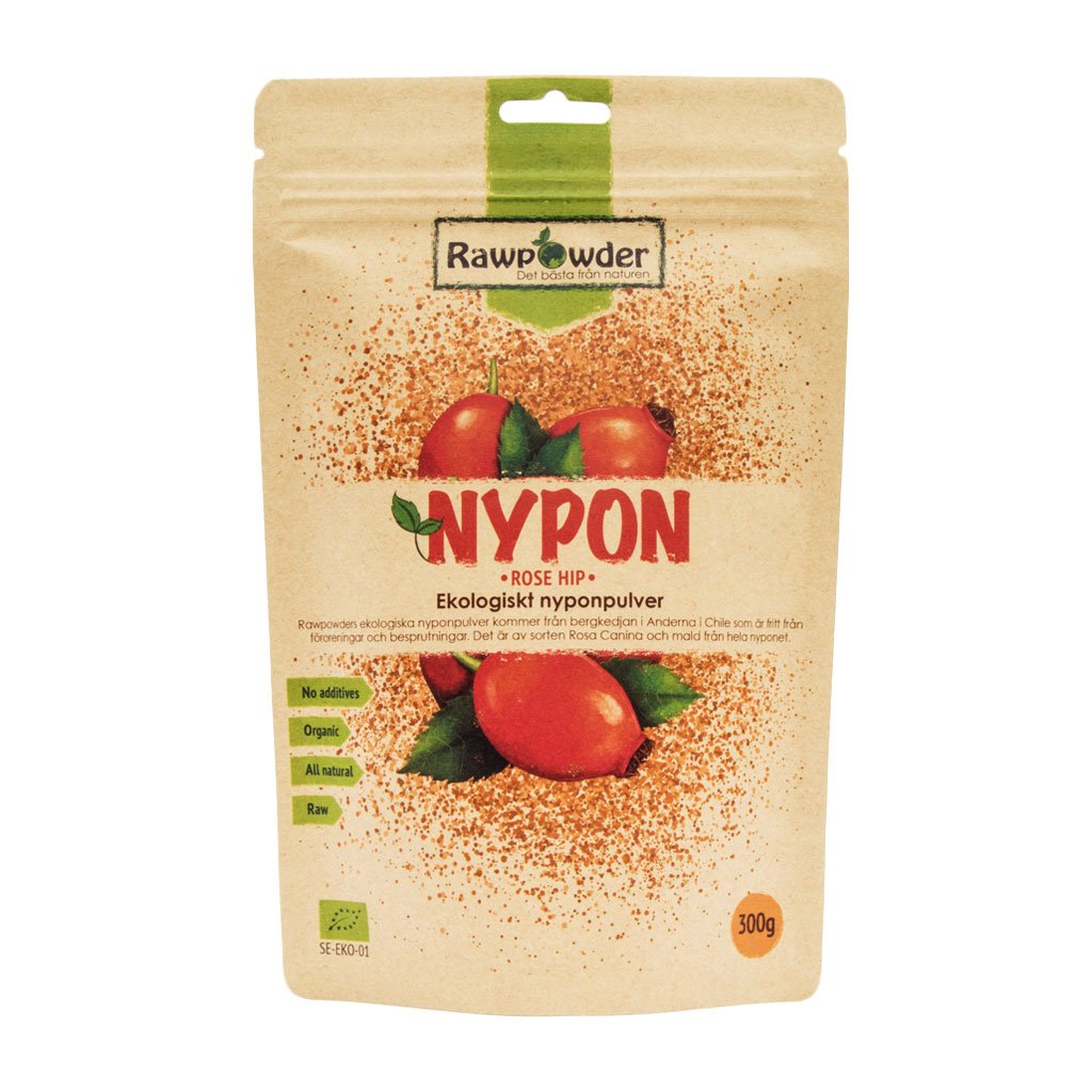 Rawpowder Nyponpulver 300 g EKO