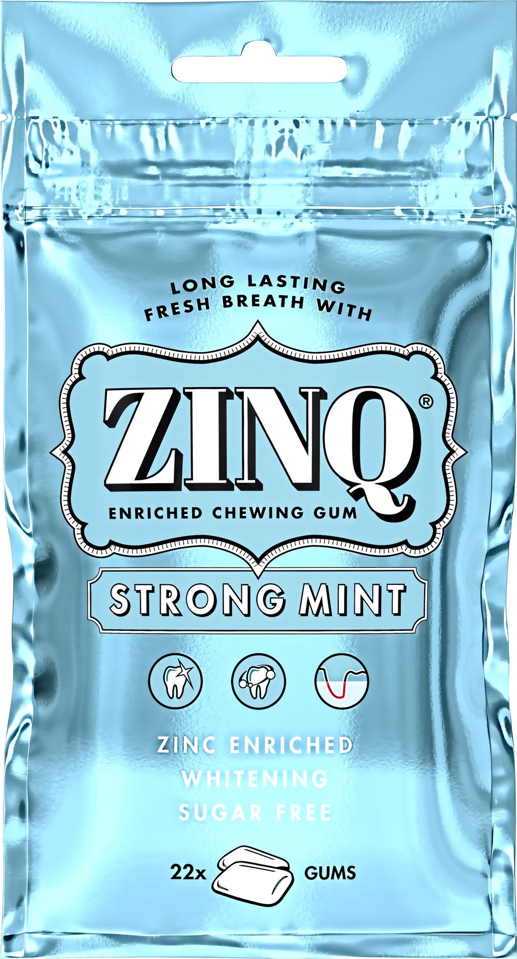 Zinq Strong Mint Tuggummi 22 st