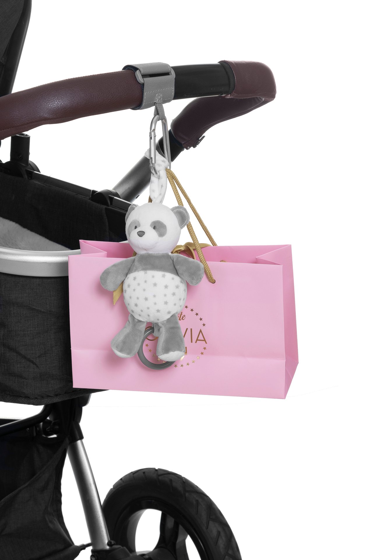 Fresh Kid Barnvagnskrokar Grå 2 st