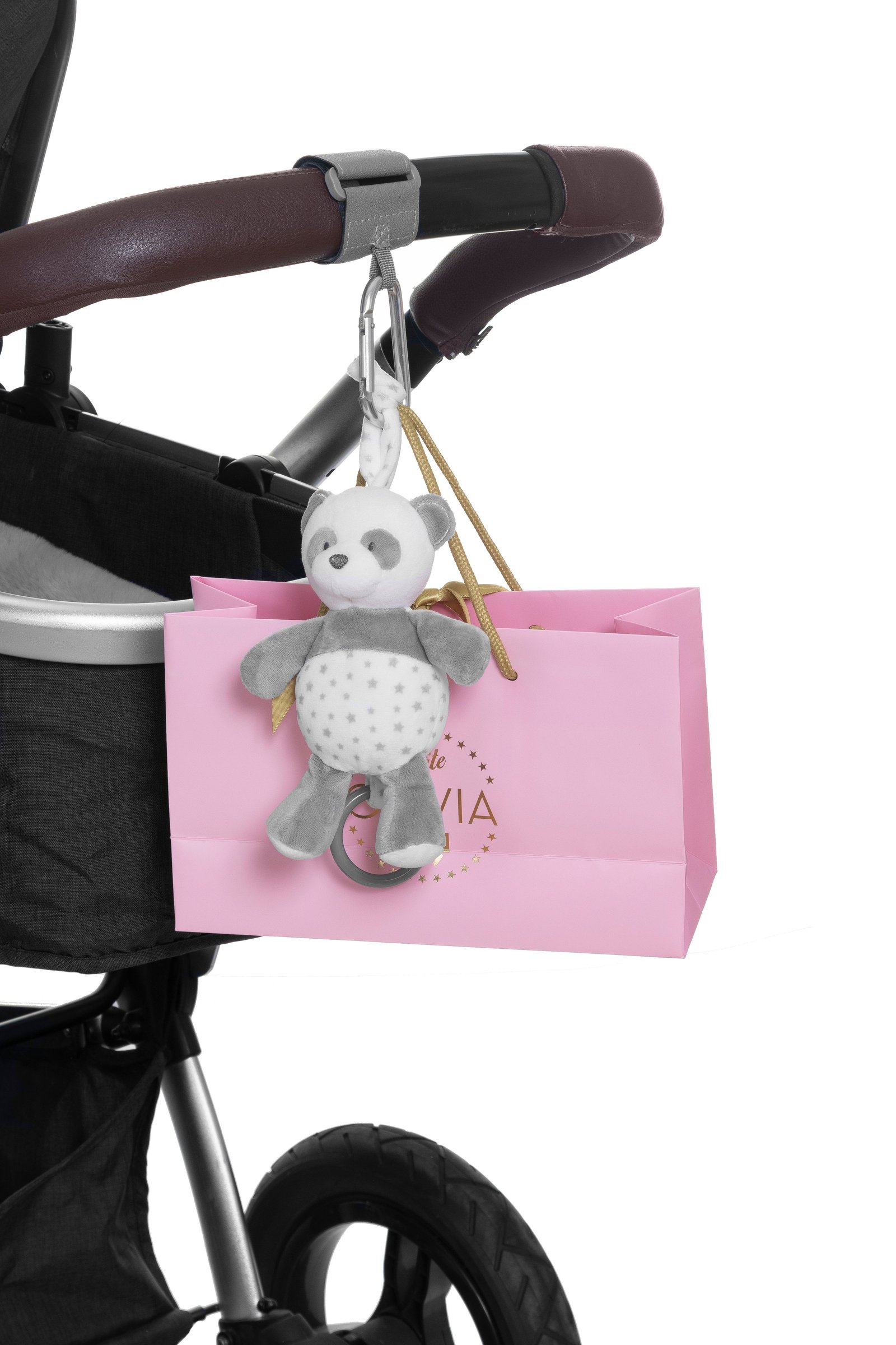 Fresh Kid Barnvagnskrokar Grå 2 st