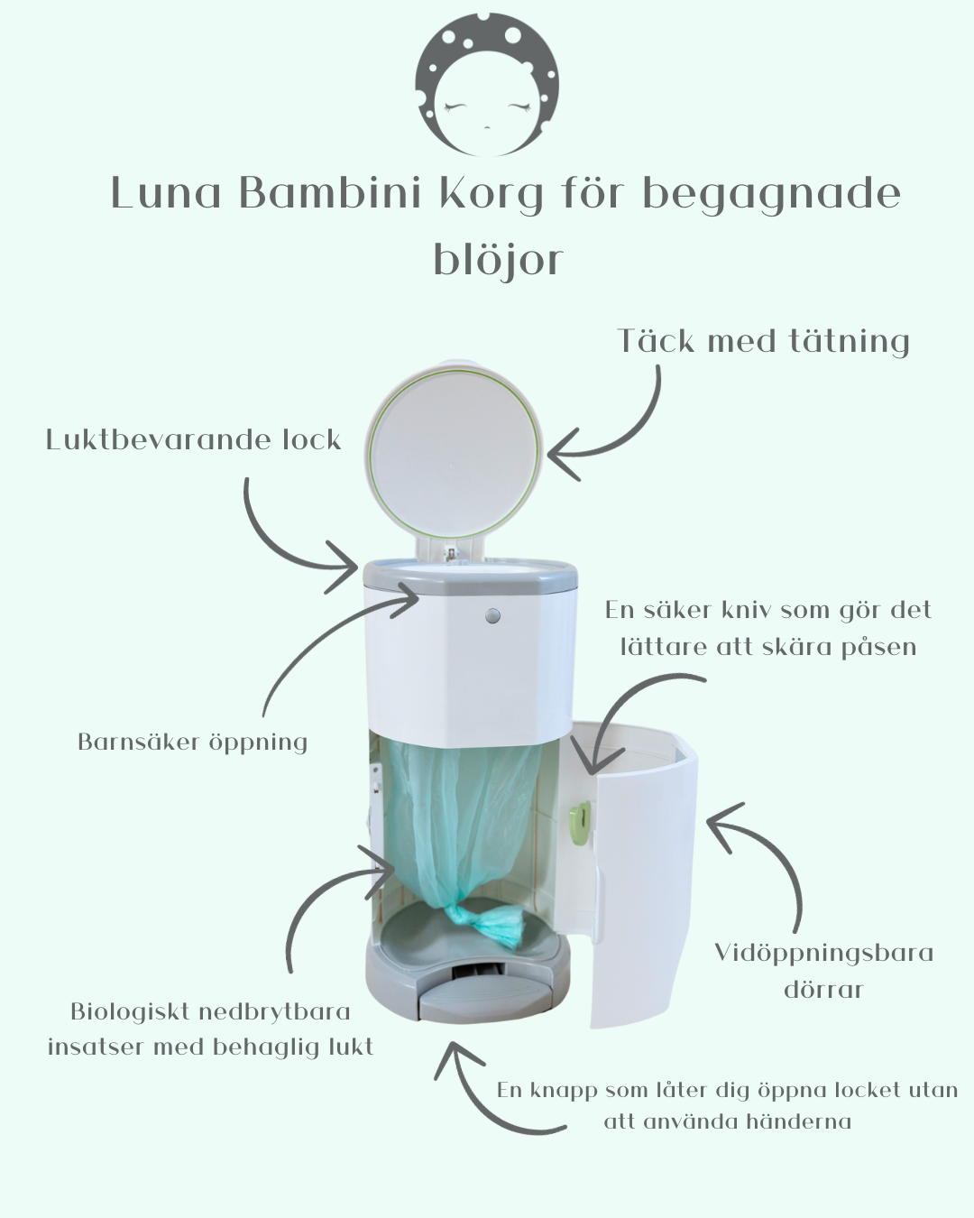 Luna Bambini Blöjhink Lux 16 liter