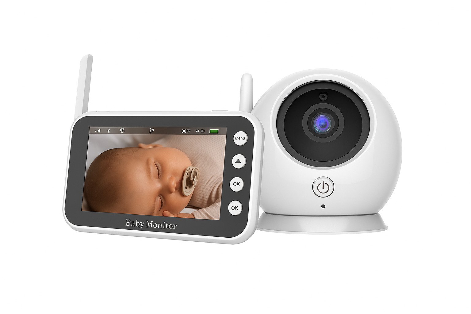 Luna Bambini Babymonitor 4.3 inch färgskärm