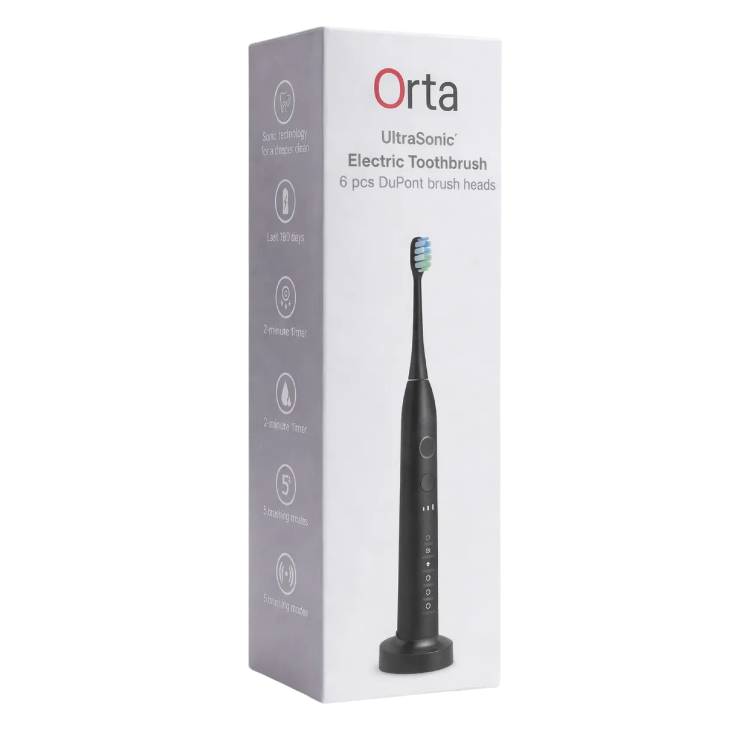 Orta Ultra Sonisk Eltandborste Svart