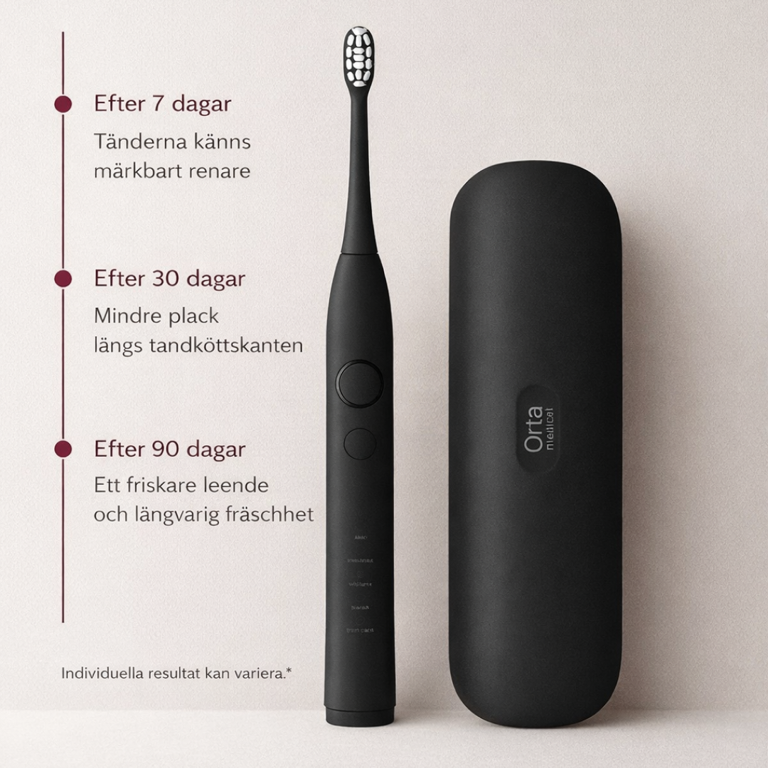 Orta Ultra Sonisk Eltandborste Svart