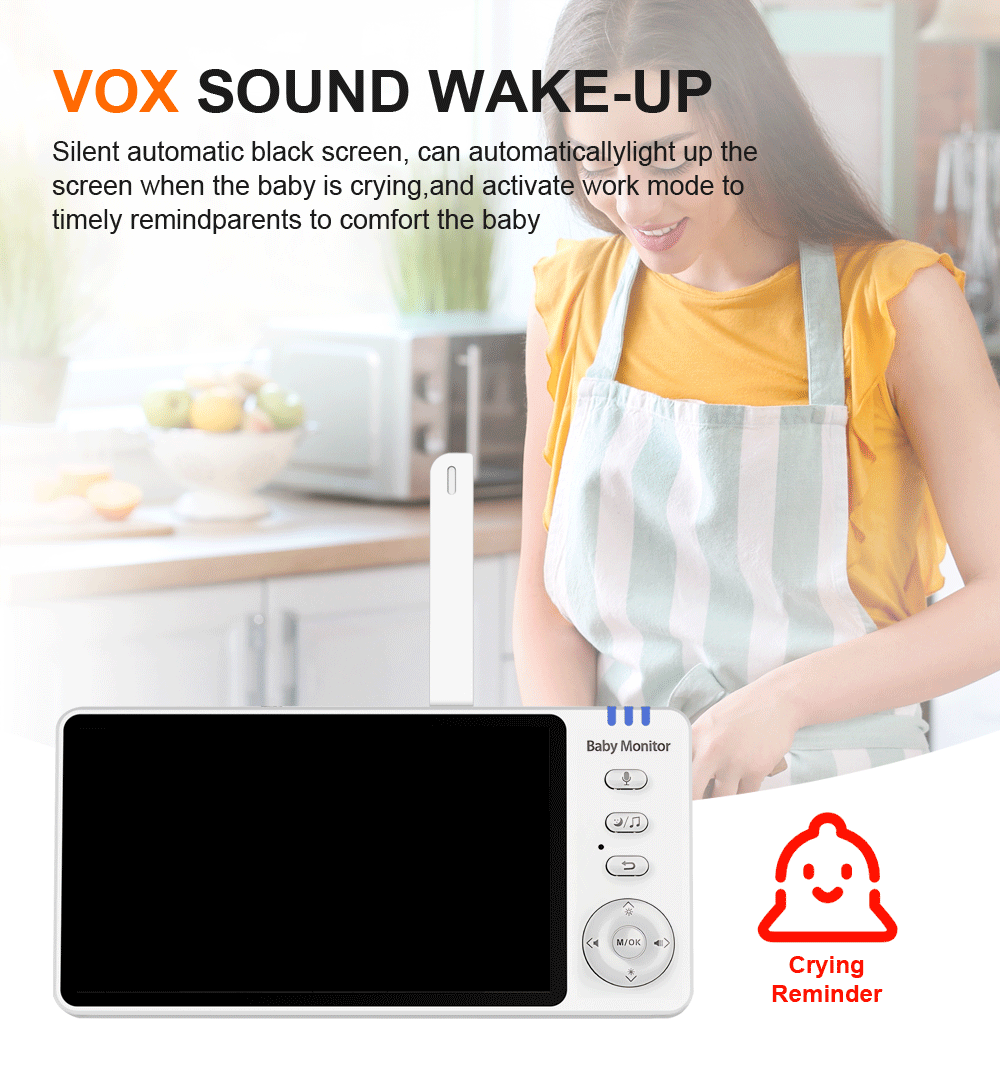 Luna Bambini Babymonitor Pro 5.0 inch Home & Travel