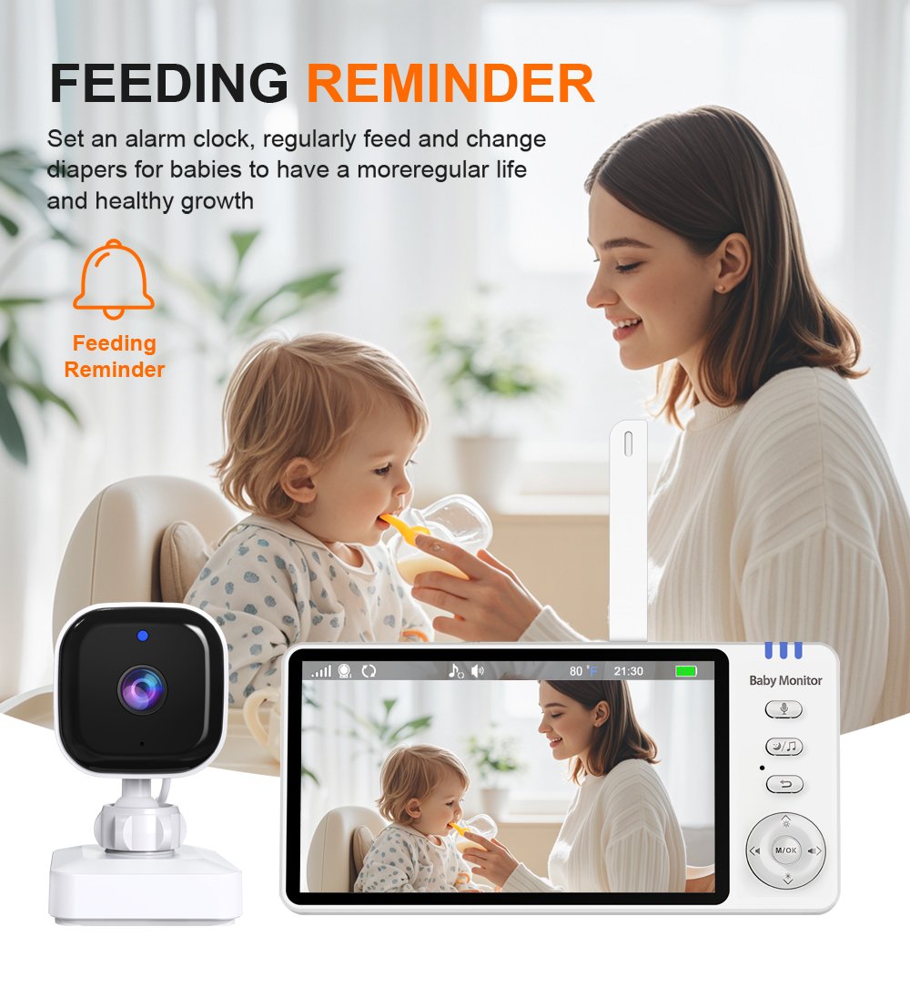 Luna Bambini Babymonitor Pro 5.0 inch Home & Travel