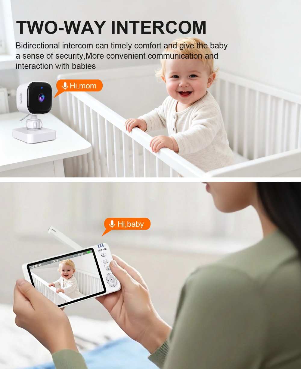 Luna Bambini Babymonitor Pro 5.0 inch Home & Travel