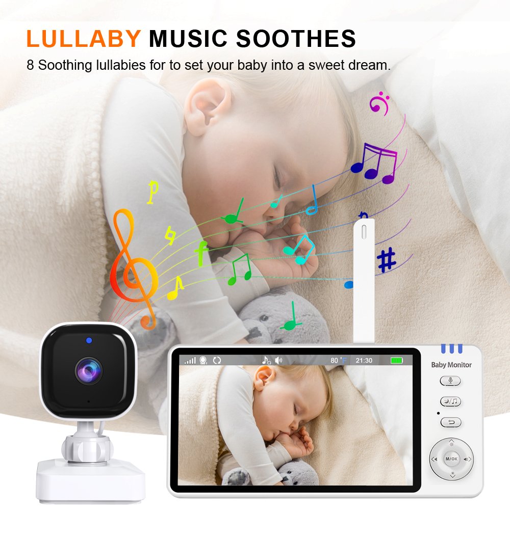 Luna Bambini Babymonitor Pro 5.0 inch Home & Travel