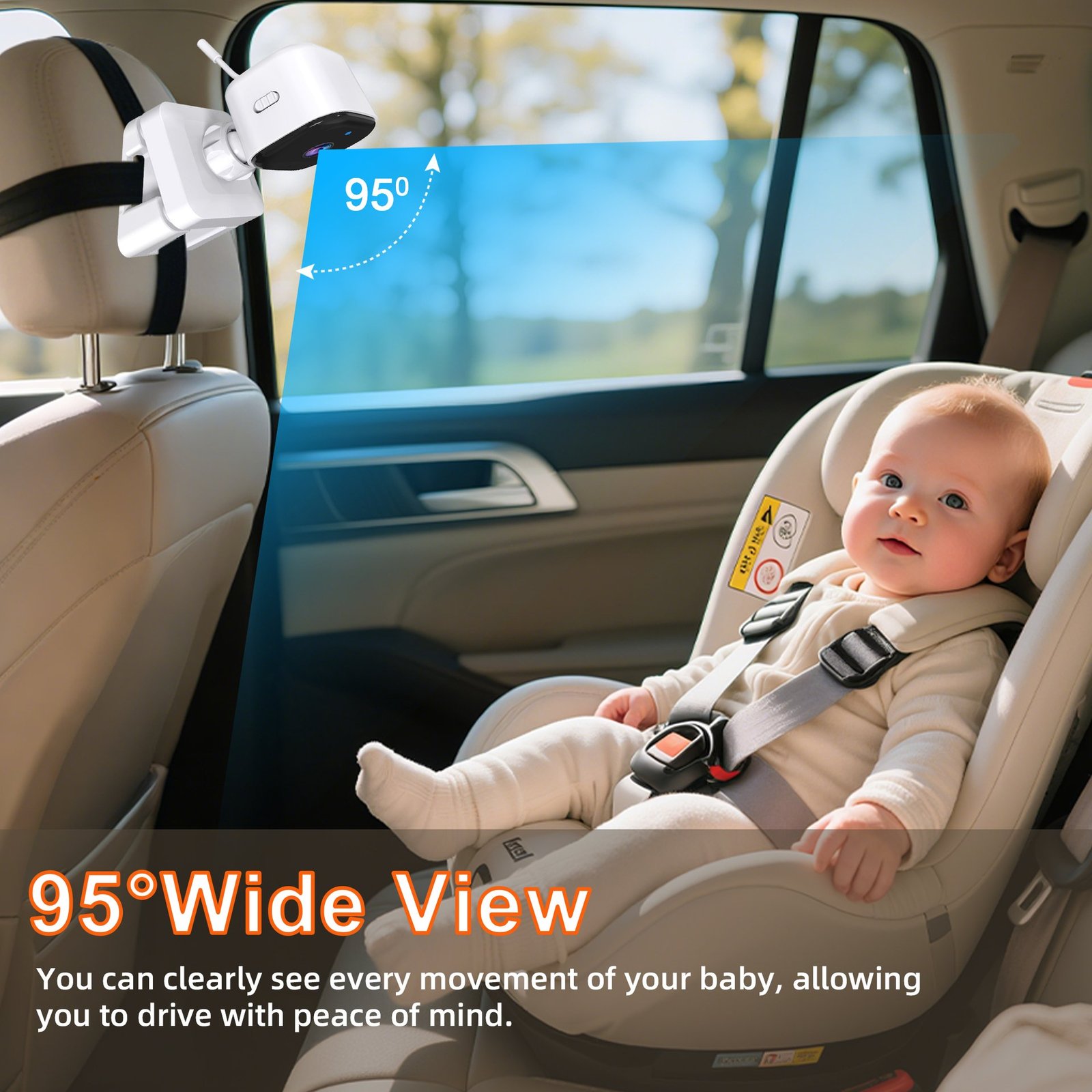 Luna Bambini Babymonitor Pro 5.0 inch Home & Travel