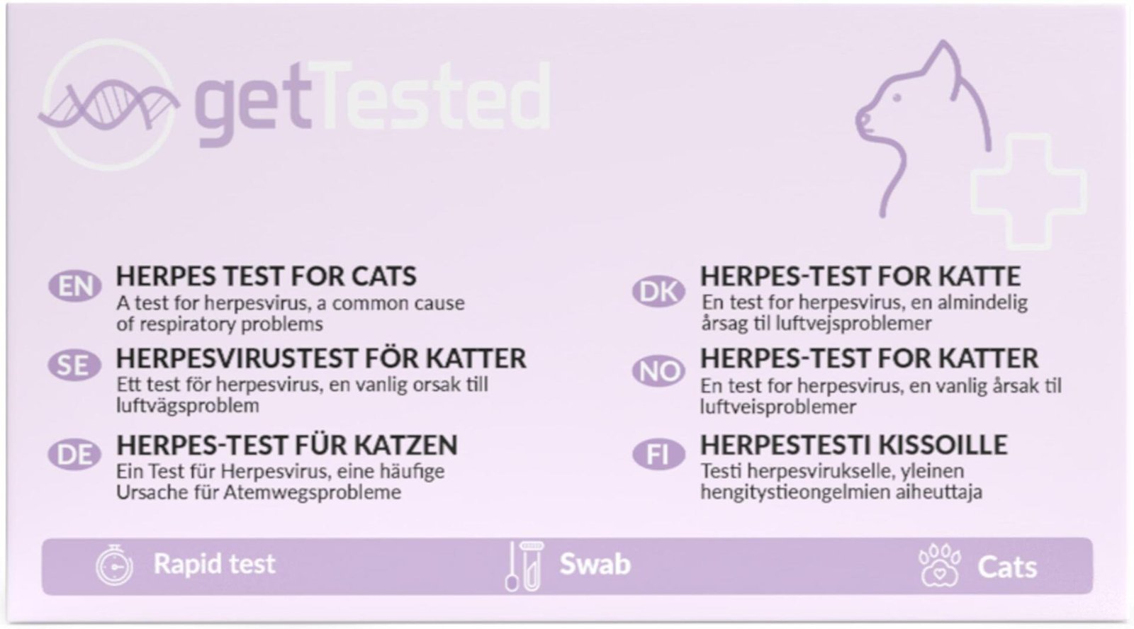 Get Tested. Herpestest för katter 1 st