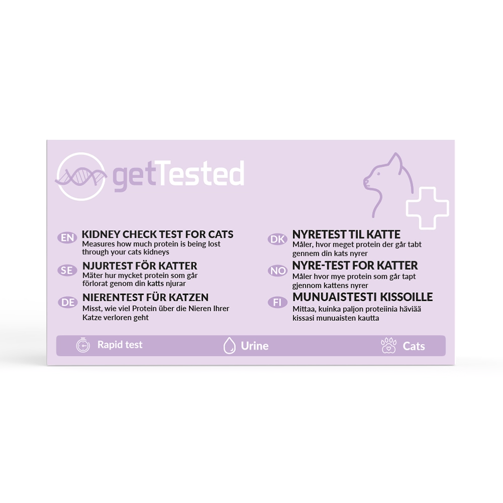 Get Tested Njurfunktionstest för katter 3 st